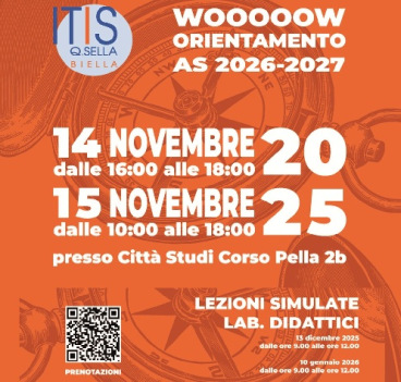 WOOOOOW, ORIENTAMENTO E LEZIONI SIMULATE